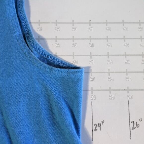 Vintage Nike Shirt Mens XL Blue Gym Center Check Sleeveless Y2K Workout Tank - Picture 8 of 9